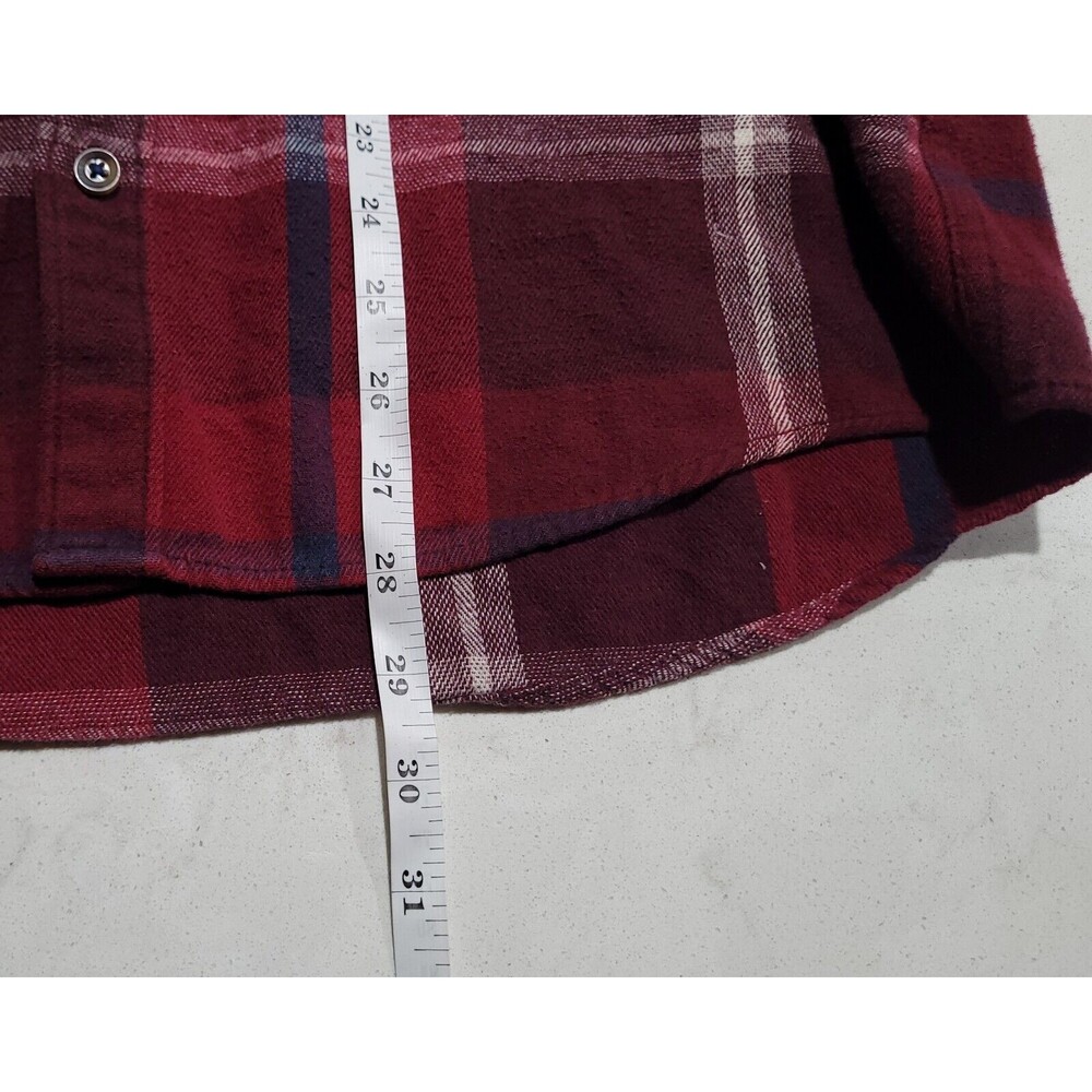 Hollister Flannel Plaid Checkered Shirt Mens Large Red Blue White NWOT - Picture 5 of 9